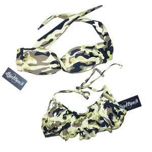Legal Beach NWT Two Camouflage Swim Tops, Medium
